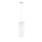 Z-Lite Contour 1 Light Mini Pendant, White & Gloss White 801MP-WH - alternate 1